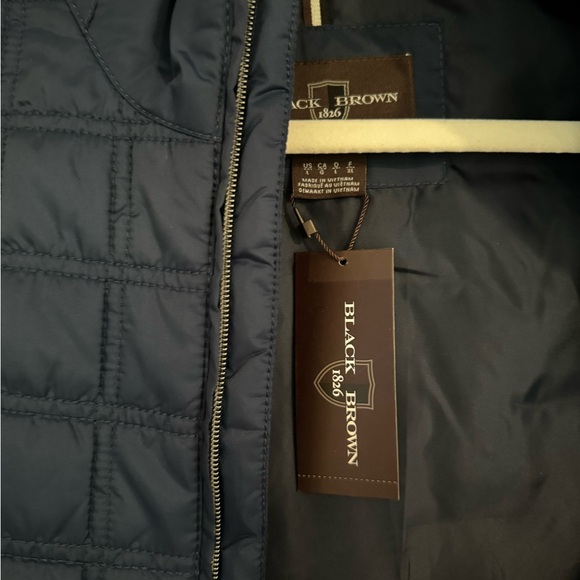 NWT J Crew Black Brown 1826 Vest - Picture 2 of 2
